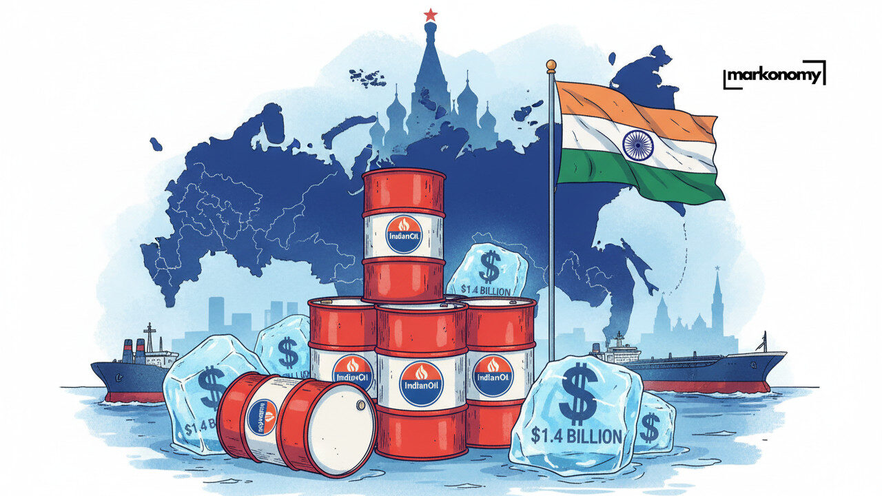 Indian Oil Companies Face $1.4 Billion Funds Blocked in Russia