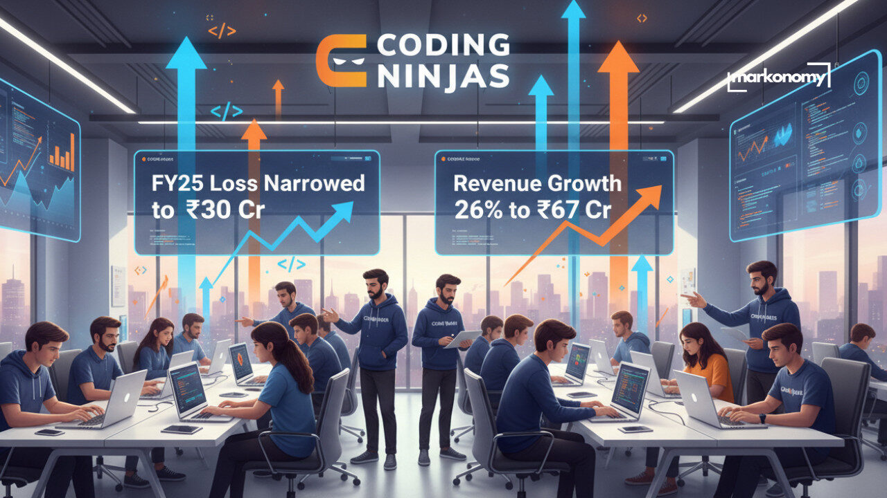 Coding Ninjas Cuts FY25 Loss to ₹30 Cr, Revenue Climbs 26% to ₹67 Cr