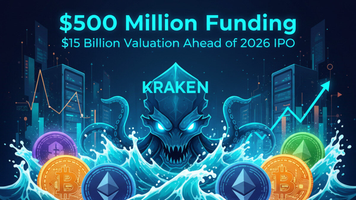 Kraken Raises $500M at $15B Valuation Ahead of 2026 IPO