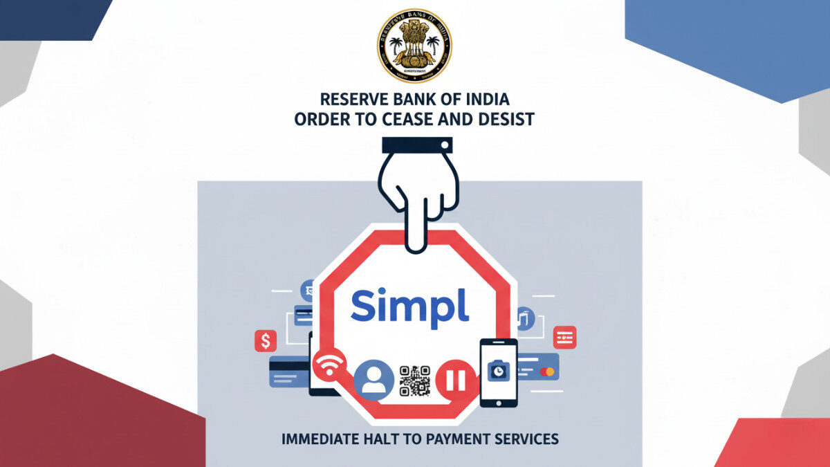 RBI Orders Fintech Startup Simpl to Stop Payment Servicesv