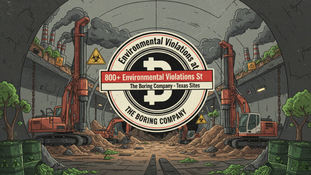 Elon Musk’s Boring Company Faces 800+ Environmental Violations in Texas