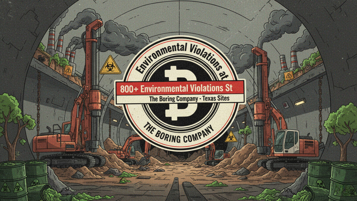 Elon Musk’s Boring Company Faces 800+ Environmental Violations in Texas