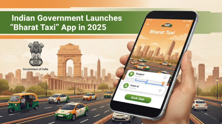 Indian Government Launches Bharat Taxi App 2025 | Affordable & Safe Rides Across India