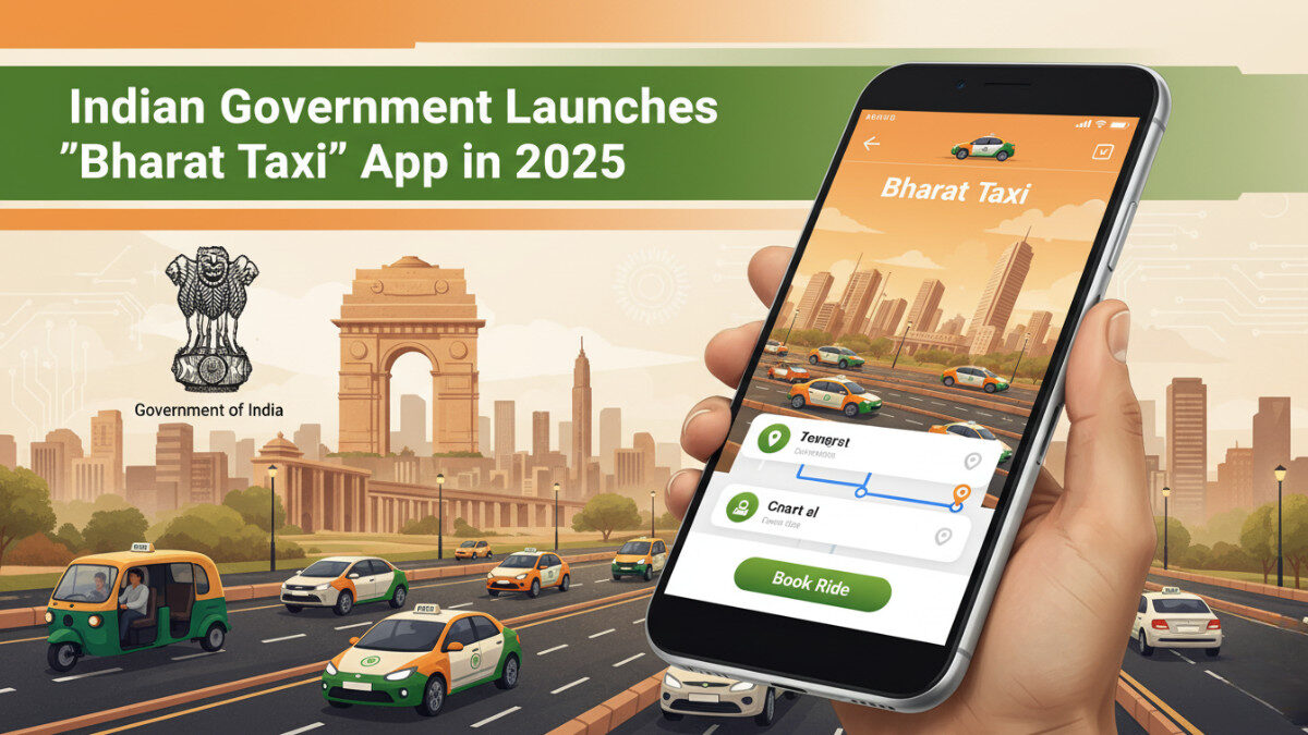 Indian Government Launches Bharat Taxi App 2025 | Affordable & Safe Rides Across India