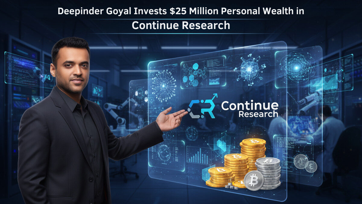 Deepinder Goyal Invests $25 Million in AI Startup Continue Research