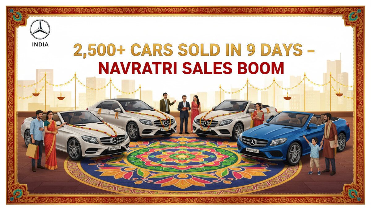 Mercedes-Benz India Sells Over 2,500 Cars in 9 Days During Navratri 2025