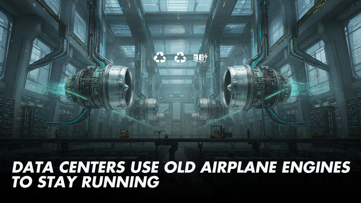 Data Centers Use Old Airplane Engines for Power — A Smart, Sustainable Shift