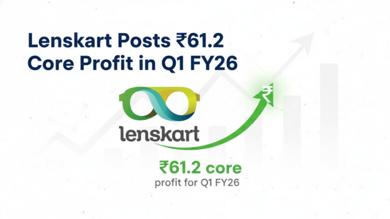 Lenskart Posts ₹61.2 Crore Profit in Q1 FY26 | Strong Online Growth Drives Earnings
