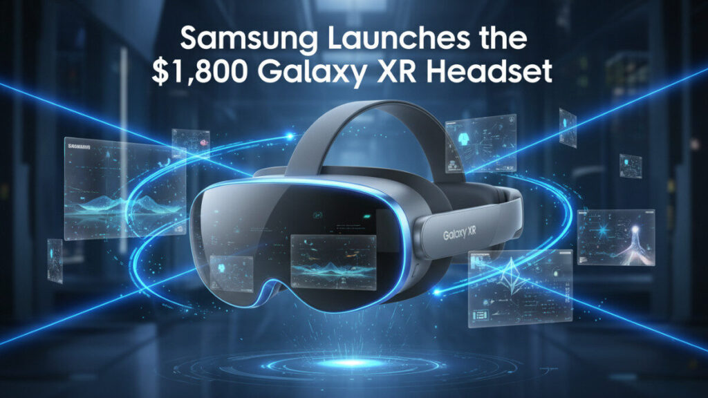 Samsung Launches $1,800 Galaxy XR Headset | Next-Gen Mixed Reality Device