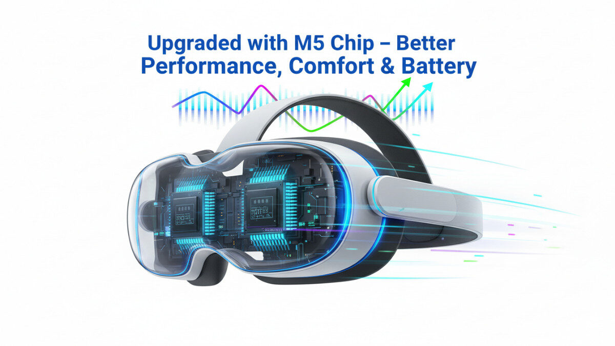 Apple Vision Pro M5 Chip Upgrade: Faster, Lighter & Longer Battery