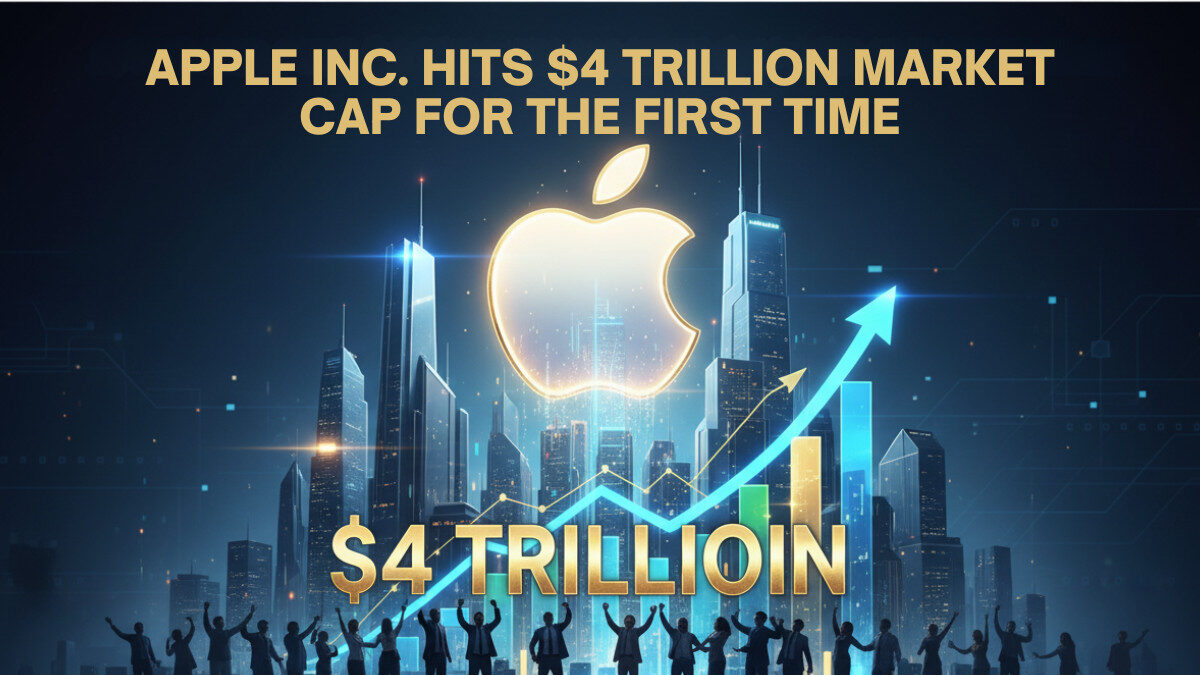 Apple Becomes First Company to Reach $4 Trillion Market Cap | Historic Milestone