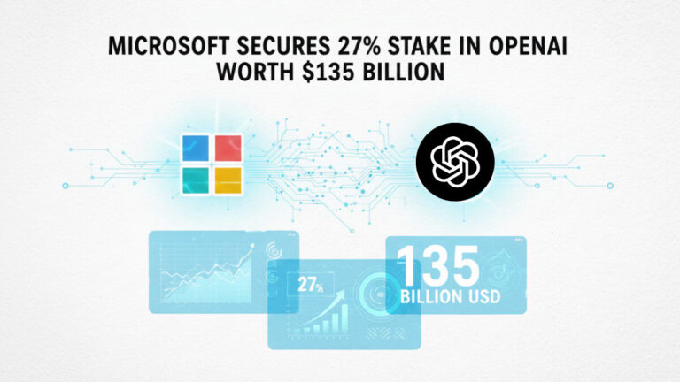 Microsoft Secures 27% Stake in OpenAI Worth $135 Billion