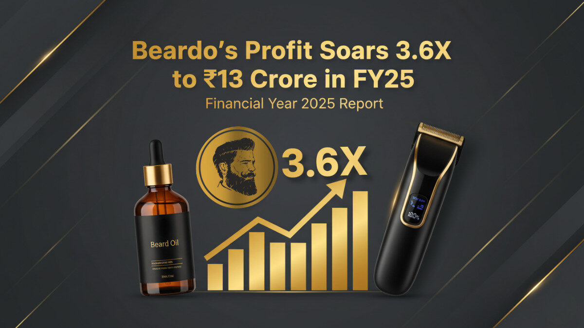 Beardo’s Profit Soars 3.6X to ₹13 Crore in FY25 | Strong Growth in Men’s Grooming Brand