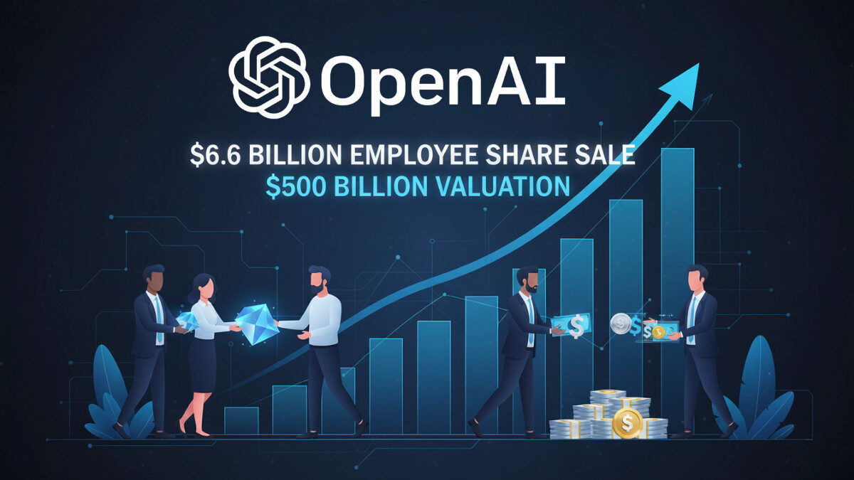 OpenAI Hits $500 Billion Valuation with $6.6 Billion Employee Share Sale