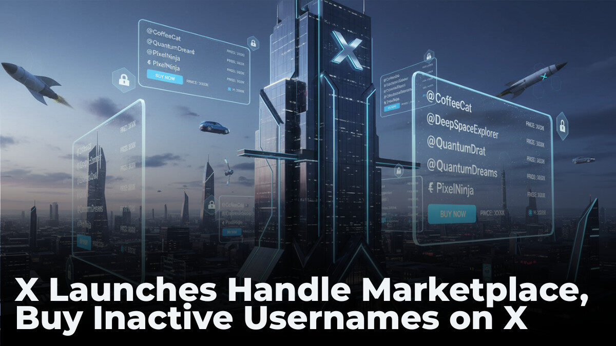 X Launches Handle Marketplace, Buy Inactive Usernames on X