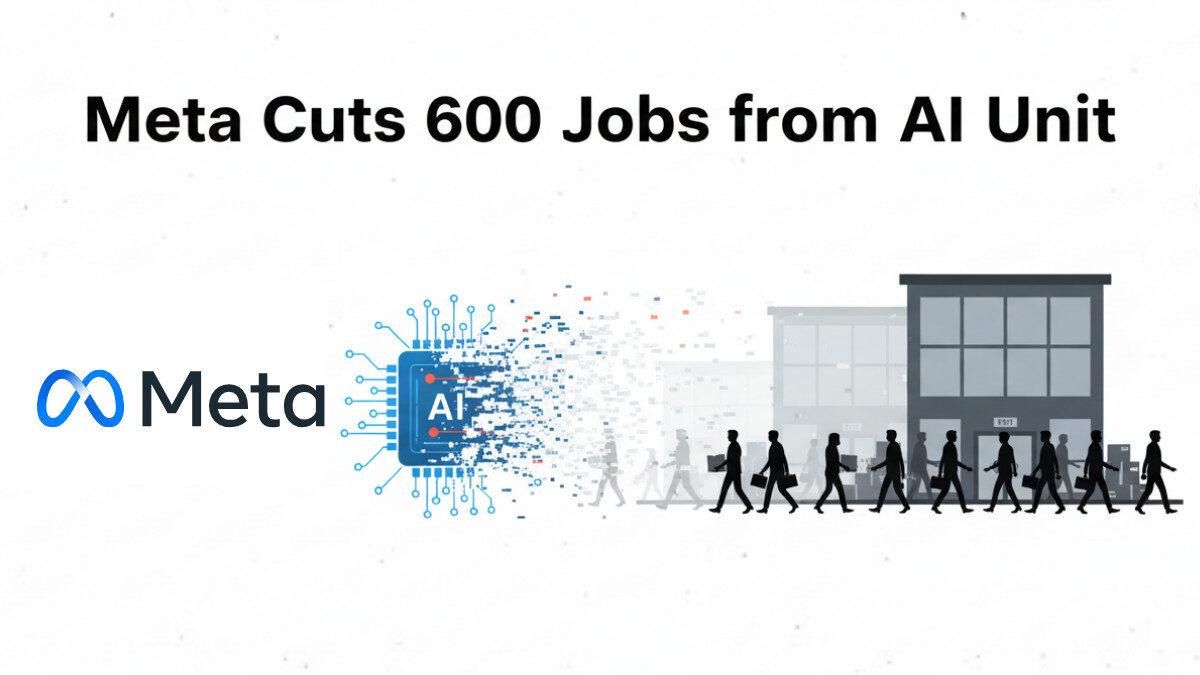Meta Lays Off 600 Employees from AI Division in Major Restructuring Move